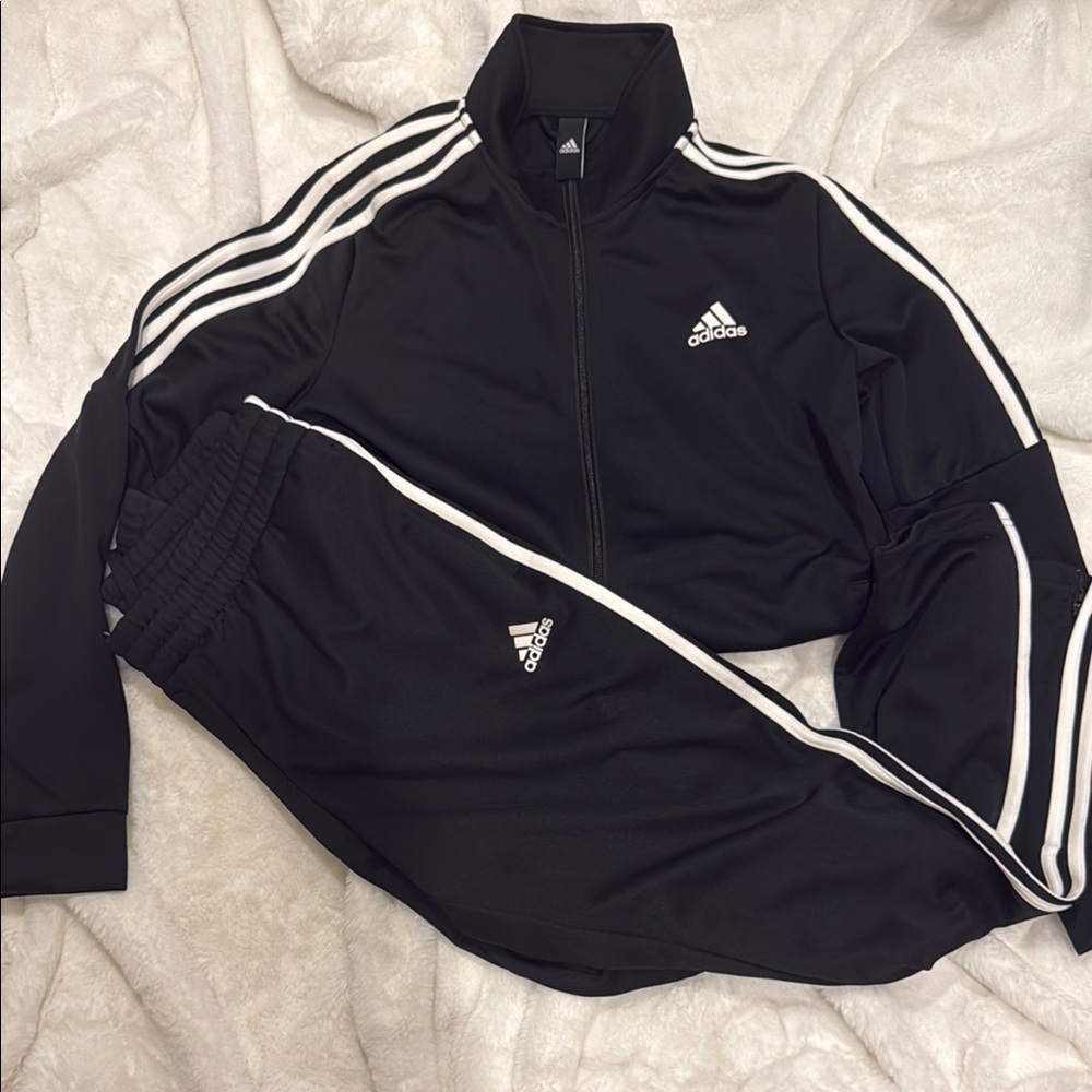 Adidas Black and White Tracksuit